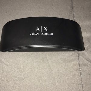 Armani Exchange glasses case with cleaning cloth